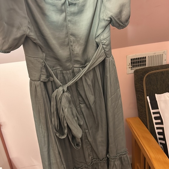 Alterd state raella crossover dress in dusty green - Picture 4 of 4